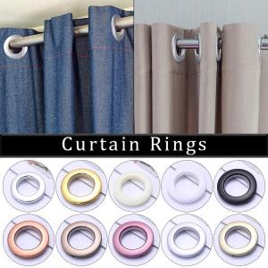5/10Pcs Curtain Grommet Top Eyelet Rings Curtain Eyelet Metal Ring Low Noise Roman Rod Ring DIY Home Curtain Accessories