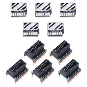 EZ2209 Stepper Motor Driver with EZ Driver Connectors Set for 3D Printing Controller Boards with Cooling Heatsink 5 Sets