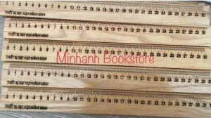 Thước gỗ sồi loại 1 khắc tia số rõ ràng nhẹ