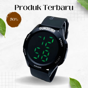 BISA DIBAWA BERENANG!!!!!! QUIKSILVER  DIGITAL SPORT DRONE BERKUALITAS PRIA DAN WANITA JAM TANGAN ANTI AIR TALI WARNA MODEL DIGITAL JAM TANGAN KEREN SPORTY COD