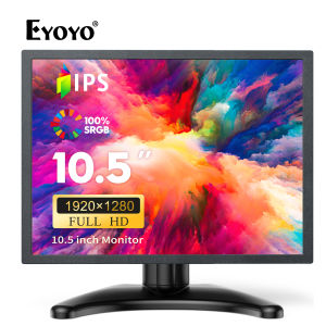 Eyoyo 10.5 inch Small Monitor FHD IPS 1920x1280p HDMI Display Screen Portable IPS Display for Gaming/Computer/CCTV Security Camera