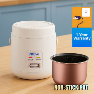 Mini Rice Cooker 1.2L Portable Electric Non-Stick Pot | Small Rice Cooker for 1-2 People
