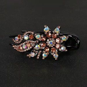 EASYEAH 1pcs Fashion Headwear Hair Accessories Hair Claws Hairgrip Rhinestone Hairpin Duckbill Clip Women Hair Clips