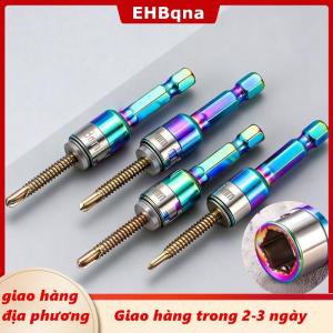 [COD] EHBqna 3PF Ship within 24 hours 1 4pcs Ratchet ổ cắm hàng loạt Bộ chuyển đổi công cụ kim Loại tay áo cờ lê 8mm lục giác Shank tác động ổ cắm cờ lê điện khoan chuyển đổi