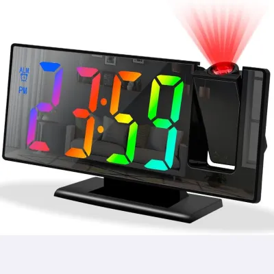 Đồng hồ để bàn led báo thức thông minh với tính năng chiếu giờ trên trần nhà