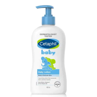 【SG-24H Ship】Cetaphil- Baby Gentle Wash & Shampoo With Organic Calendula Sunflower Seed Oil For Baby New born /Moisturising Bath 2IN1 /Daily Lotion 400ml