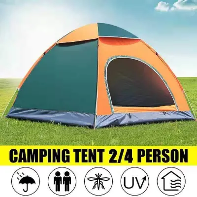 (cod) NEW Waterproof Outdoor Camping Tent multi-color 2/4/6 person dome camping tent