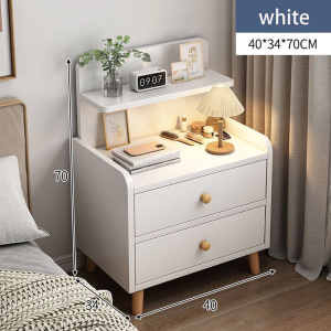 Wooden Bedside Cabinet With Drawer Storage Cabinet Side Table Storage Cabinet Household  Storage Cabinet Modern Simple Locker For Bedroom