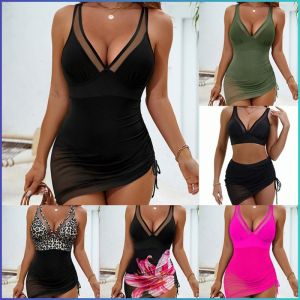 ชุดว่ายน้ำ ที่รองแก้วแบบถอดได้ การปกปิด ชุดว่ายน้ำเซ็กซี่ ดีพวี เส้นโค้งที่สง่างาม ยกกระชับก้น