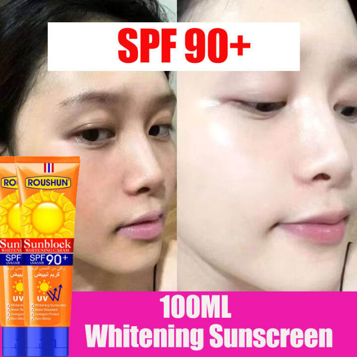 Roushun Intensive Uv Sunblock Cream Spf90 Pa Whitening Sunscreen Cream Moisturizing Non 5177