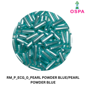 1000pcs Size 0 Pearl Powder Blue/Pearl Powder Blue Color -OSPA High Quality Empty Gelatin Capsule