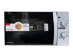 TOSHIBA เตาไมโครเวฟ รุ่นMWP-MM20PC(WH)/MW3-MM20PC(BK)รุ่นปี2025 MICROWAVE OVEN 5ระดับความร้อน ระบบละลายน้ำแข็ง จานหมุน  ขนาด 20 ลิตร กำลังไฟ 700 วัตต์ ประกัน5ปี
