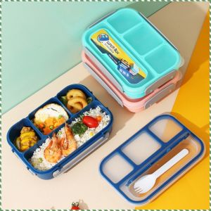 Portable Lunch Box Convenient Sealing to Open Plastic Portable Compartment Microwaveable Food Grade