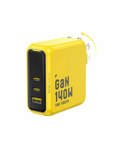 AOHI The Youth 140W PD3.1 GaN Charger 3-Port USB-C USB-A Fast Charger for iPhone 15 14 Pro Max MacBook iPad Samsung Model AOC-L016