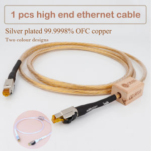 Nordost ODIN Cáp Ethernet Cao Cấp Lõi Dây Mạ Vàng/Bạc Trắng Chuẩn Cat8 RJ45​