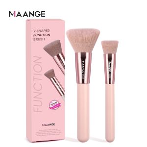 MAANGEpinkiedition High Quality 2-Piece Brush Set Concealer Brush Easy To Use For Beginners 55070