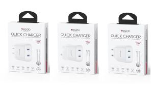 yesido Mobile Phone Charger Shipping of US-standard dual-interface devices with cables Suitable for 17 Fast Charge Charging Plug