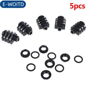 E-WOITD 5 chiếc giắc cắm giắc cắm Micro âm thanh stereo 6.35mm 6.35 6P 6pin