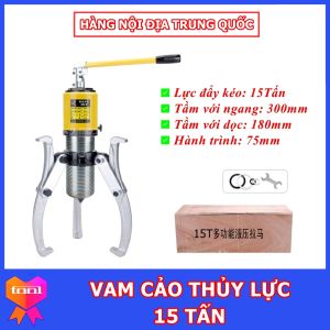 Vam Cảo Thủy Lực 15 Tấn ZYL15 chuyên dụng tháo vòng bi 3 đầu tháo bạc đạn (ổ xoay) trong chi tiết máy móc - Tự định tâm tích hợp sẵn bơm tay