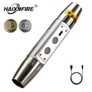 HaixnFire SV340 LED flashlight recognition jade USB rechargeable waterproof flashlight passport detector