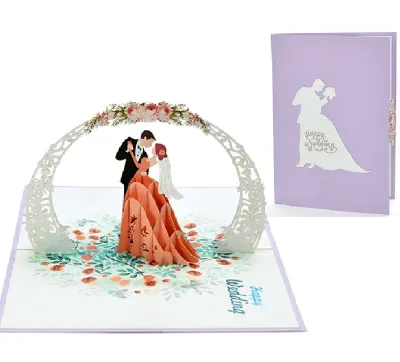Thiệp Cưới 3D Pop Up Sang Trọng – Thiệp Chúc Mừng Đám Cưới Cao Cấp Quà Tặng Ý Nghĩa Cho Ngày Trọng Đại