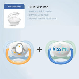 new PHILIPS AVENT Baby Pacifier Liquid Silicone Nipple 0-18 Months BPA Free Infant Nipple Flat Round Head Soother high-quality