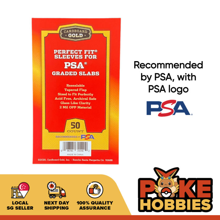 cardboard gold perfect fit graded cards sleeves reviews Amazon.com: Cardboard Gold PSA Graded Card Sleeves – 500 Count Clear  Display Without PSA Logo, Resealable Slabs Sleeve main image 0