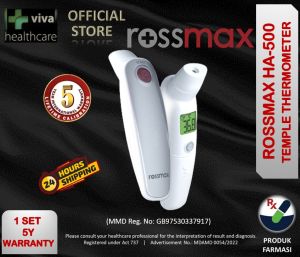 ROSSMAX Non-Contact Temple Digital Infrared Thermometer Model HA500 HA-500 TERMOMETER DAHI 罗斯麦克斯红外线温计