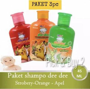 PAKET 3 PCS SAMPO DEE DEE 45ml PAKET 3 PCS - SHAMPO ANAK KECIL DEEDEE DEE-DEE - SHAMPO0 ANAK DEE DEE