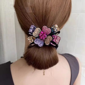 Acrylic Hair Accessories Flower Hair Clip Womens New Headwear Fashion Rhinestone Hairpins