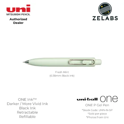 Uni Uni-Ball ONE P Retractable Gel Pen (Black Ink) - UMN-SP - 0.38mm / 0.5mm