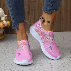 Sneakers Fashion Mature Women Canvas Shoes Leisure Breathable Comfortable Fit Lightweight Wearable