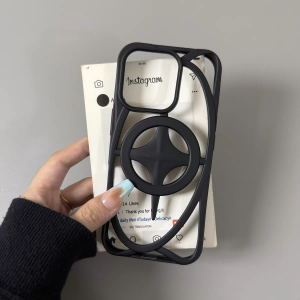 3D Frosted Star Hollow Cool For Magsafe Magnetic Case for iPhone 16 15 14 Plus 13 12 11 Pro Max Shockproof Heat Dissipate Cover