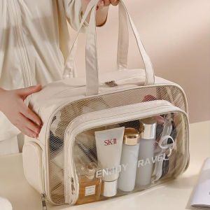 【Ganggang】กระเป๋าใส่เครื่องสำอาง กระเป๋าเที่ยวทะเล PVC ว่ายน้ำ กันน้ำ สามารถใส่ชุดเปียกได้ เครื่องใช้ส่วนตัว