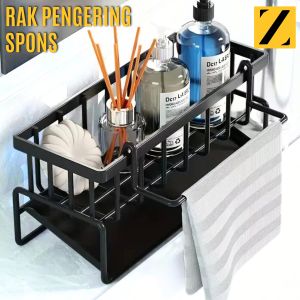 Rak Pengering Sponge Sabun Sink Rak Dapur Cuci Piring Wastafel Model Gantung Spons Lap Plastik