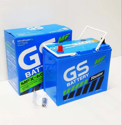 GS MFX60L (55B24L) 12V.50Ah แบตเตอรี่รถยนต์ : ซีวิคแอคคอร์ดวีออสอัลติสยาริสมาสด้า2สวิฟท์ CCA480 คุณภาพสูง