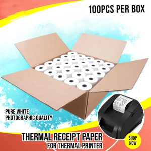 1Box Receipt Paper 57x30mm Foodpanda Paper Cash Register Paper for Thermal Printer Cash [PRELOVED]