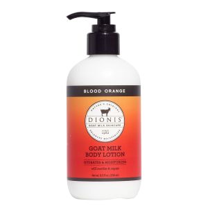 Dionis Goat Milk Lotion – Moisturizing Body Lotion for Dry Skin Sensitive Skin Safe Lightweight Non-Greasy Formula Lotion Pump - Blood Orange 8.5 oz