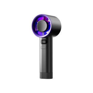 Handy FanPortable Fan100 Levels of Air Flow Adjustment10 m/s Strong WindLED Display1200 mAh Battery