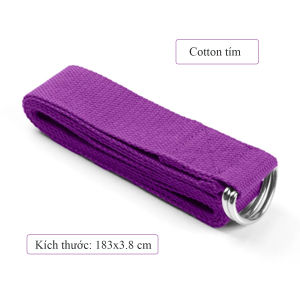 Dây Đai Tập Yoga Strap Sợi Cotton kích thước chuẩn tập yoga pilates