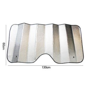 Tấm xốp chắn nắng kính lái ô tô xe hơi kích thước 130x60cm cách nhiệt chống nóng hiệu quả có thể gấp gọn