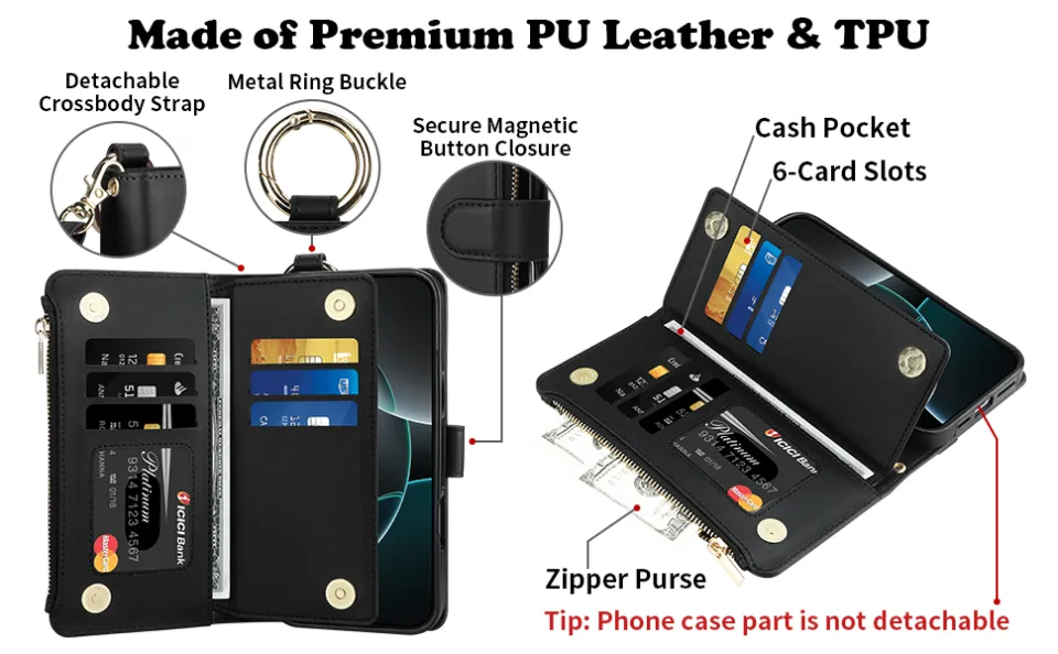Phone Case For iPhone 16 15 14 Pro Max Plus 16e 13 12 11 Pro Max Mini Wallet Case with Lanyard Kickstand Shockproof TPU PU Leather 2026 - GBP £18