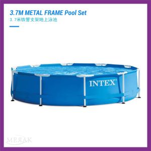 INTEX Outdoor Large Steel Pipe Bracket Garden Swimming Pool Swim Toy Mainan Kolam Renang Budak 28200/28212 户外大型钢管支架游泳池