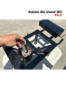 Blue Flame Kalan de Used Oil Complete Set / Used Cooking Oil or Used Engine Oil Stove /Space Saver/ Safe and easy to use