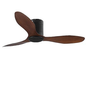 Quạt trần chung cư miniQuạt trần thấp 3 cánh cho phòng khách nhỏ-phòng ngủ động cơ DC invertercó đảo chiều kèm điều khiển