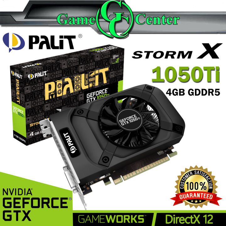 Palit GeForce® GTX 1050 Ti StormX Gddr5 4GB / Game Ready Drivers