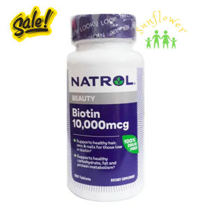 Natrol Biotin 10000 mcg 100 Viên Của Mỹ ngăn rụng và kích thích mọc tóc