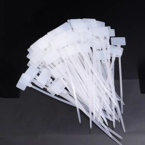 200Pcs Self-locking Label Cable Tie Adjustable Nylon Cable Tie Wire Organizer Anti-slip Fastening Loop Fixed Tools for Office Storage
