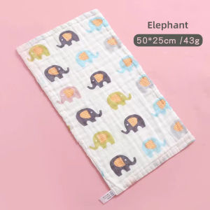 Baby Square Face Towel cotton Six layer High-density Soft Absorbent Printed Washcloths