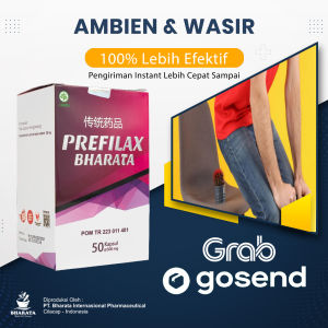 Obat Wasir Ambeien Bab Bedarah Prefilax Bharata Obat Herbal Paling Ampuh 100% Original dan Halal MUI